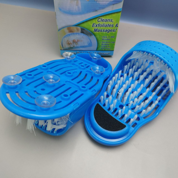 Массажные тапочки - щетки для душа с пемзой 1 шт. Simple Slippers / Щетка - массажер для ног